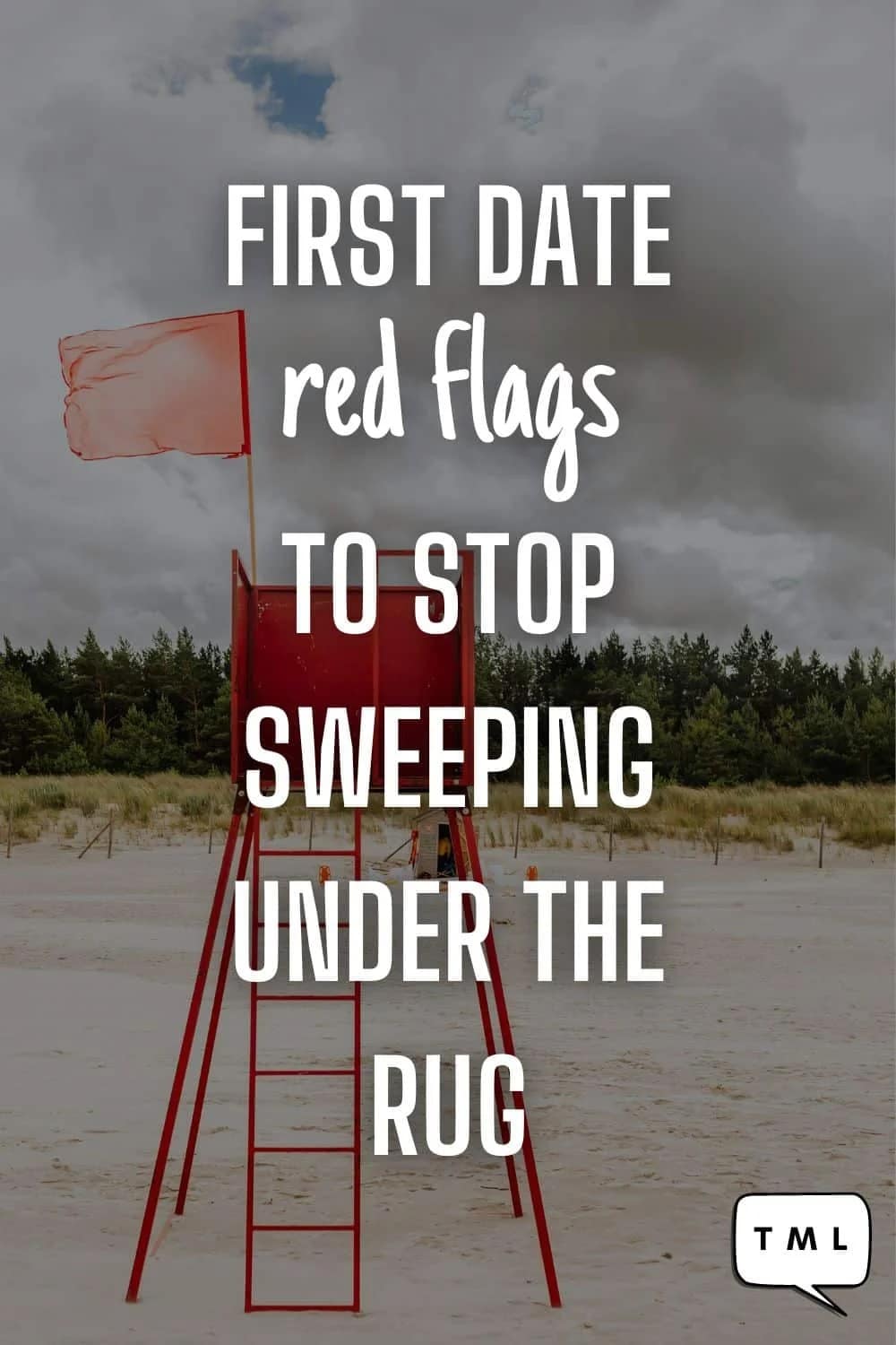 First Date Red Flags to Stop Sweeping Under the Rug | When it comes to first date red flags, there's no shame in waving that white flag and peacing out. Yet there are definitely those out there doing exactly what I did, trucking along the path of ignorance, thinking to myself, "Nah, it's nothing," and downplaying low-key Ted Bundy vibes. #firstdate #redflags