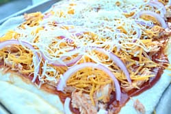 Crispy BBQ Chicken Flatbread + Fail-Proof Dough Recipe | Flatbread Recipes | Pizza Recipes | Easy Dough Recipes | Homemade Dough Recipes | Scratch Recipes | Easy Dinner Recipes | Delicious Recipes | theMRSingLink