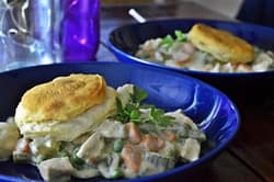 A super easy twist on a classic, especially if you're needing a recipe on a pinch! Just because it's a deconstructed chicken pot pie, doesn't make it not as good.