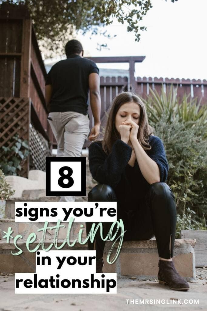 In part one of this two-part post, I share some of the more *obvious* but maybe not so obvious signs of settling in a relationship, based on my personal experience.