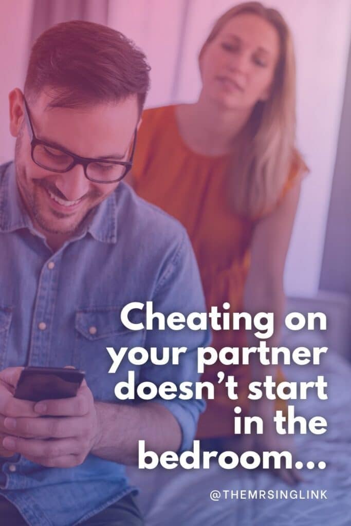 Cheating on your partner doesn't begin with sex (Over 30 oddly-specific examples) | We're not going to like it but we're going there. It pains me to even have to say in this day and age...but cheating on your partner doesn't start in the bedroom!