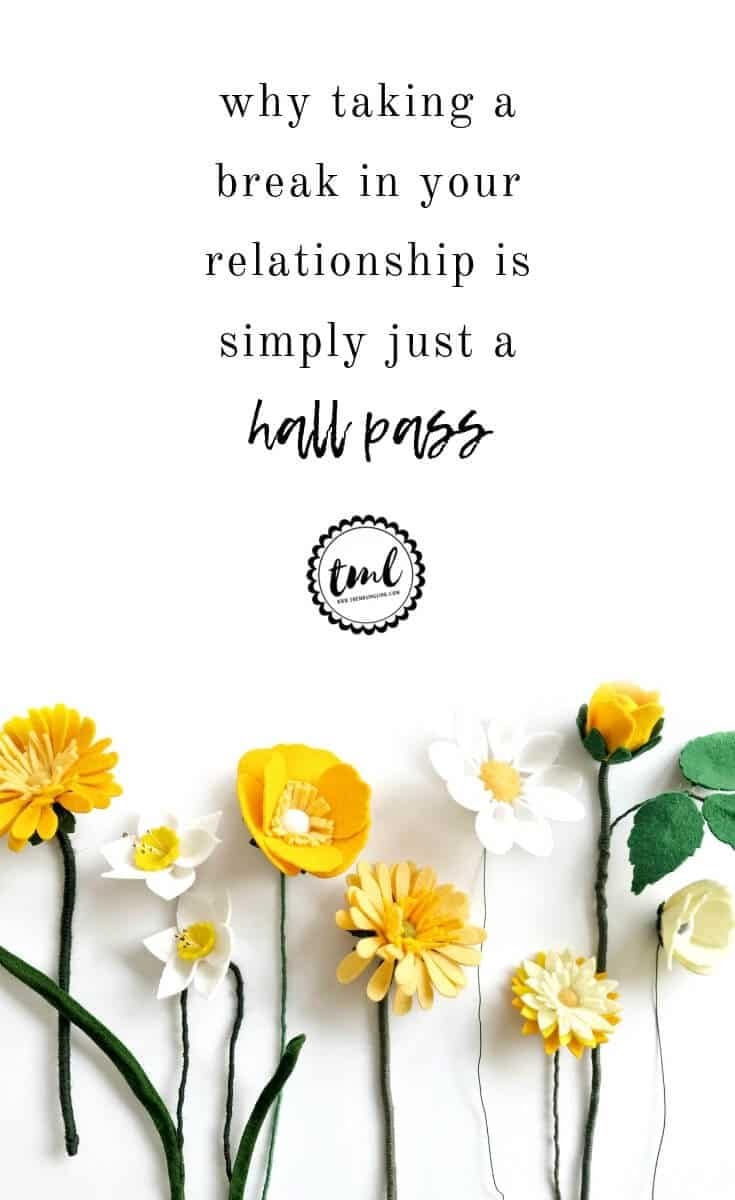 Unpopular opinion: taking a break in a relationship is just a hall pass | 4 Reasons not to go on a break with your boyfriend | How breaks can damage or ruin your relationship, | #relationships #singlewomanadvice #datingtips | For the girl who is struggling in her relationship... | theMRSingLink